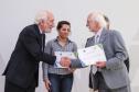 O governador em exercício Darci Piana participa da Posse  dos novos representantes da sociedade civil para a gestão 2019/2021 do O Conselho Estadual do Idoso (CEDI) do Paraná   no Salão de Atos do Palácio Iguaçu,  nesta quarta-feira (24).   Curitiba, 24/04/2019 -  Foto: Geraldo Bubniak/ANPr