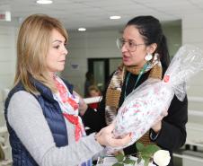 Secretária da Família e Desenvolvimento Social, Fernanda Richa, participa do Seminário de Enfrentamento a Violência contra a Pessoa Idosa - Foto: Rogério Machado/SECS