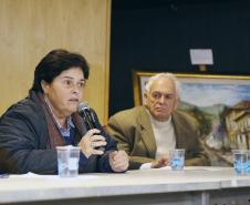 Secretária da Família e Desenvolvimento Social, Fernanda Richa, participa do Seminário de Enfrentamento a Violência contra a Pessoa Idosa - Foto: Rogério Machado/SECS