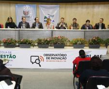 Secretária da Família e Desenvolvimento Social, Fernanda Richa, participa do Seminário de Enfrentamento a Violência contra a Pessoa Idosa - Foto: Rogério Machado/SECS