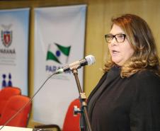 Secretária da Família e Desenvolvimento Social, Fernanda Richa, participa do Seminário de Enfrentamento a Violência contra a Pessoa Idosa - Palestra com Dra Rosana Beveranço, Procuradora da Pessoa Idosa MPPR Foto: Rogério Machado/SECS