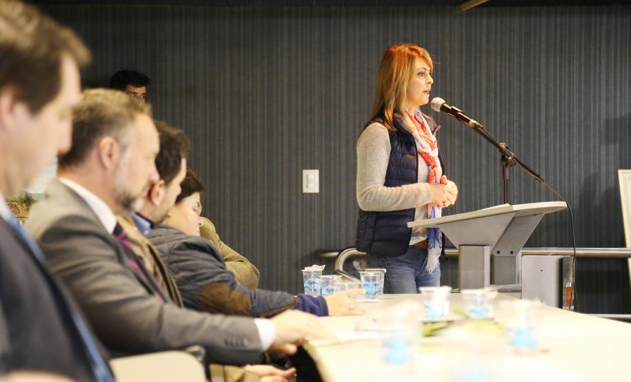 Secretária da Família e Desenvolvimento Social, Fernanda Richa, participa do Seminário de Enfrentamento a Violência contra a Pessoa Idosa - Foto: Rogério Machado/SECS